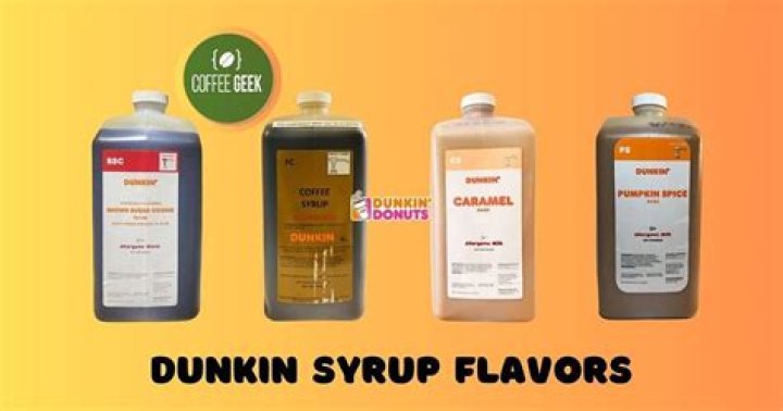 What syrup brand does Dunkin Donuts use?