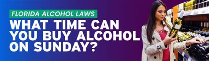What time does Publix sell alcohol on Sunday in Florida?