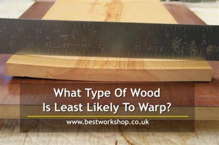 What type of wood is least likely to warp?
