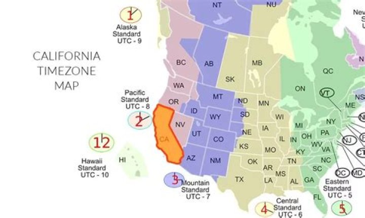 What UTC time zone is San Diego?