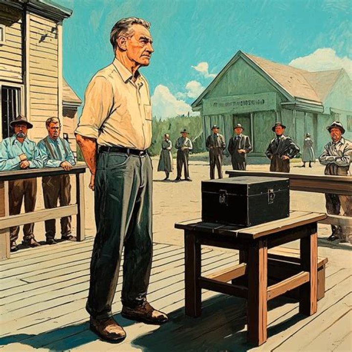 What was the conflict in the story the lottery?