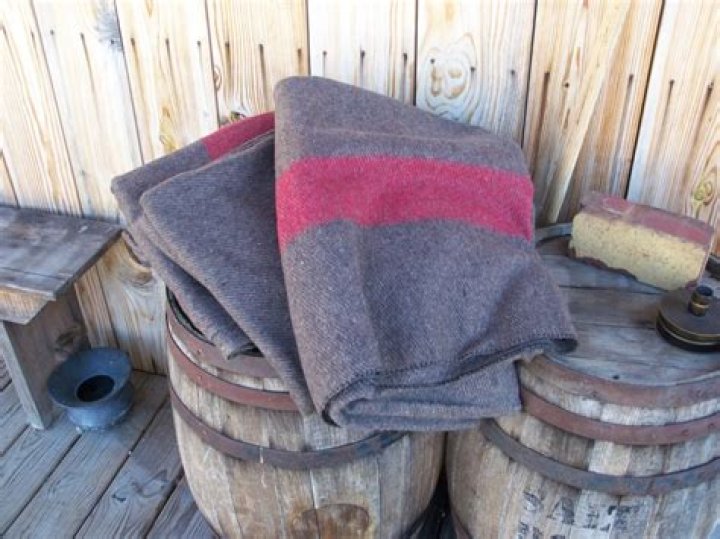 What were old blankets made of?