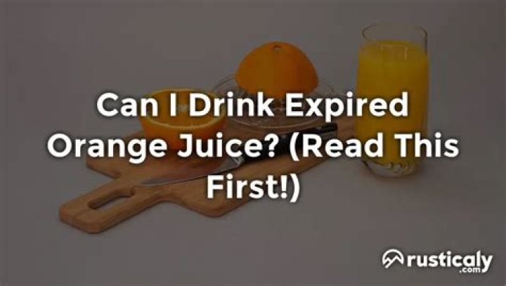What will happen if I drink expired juice?