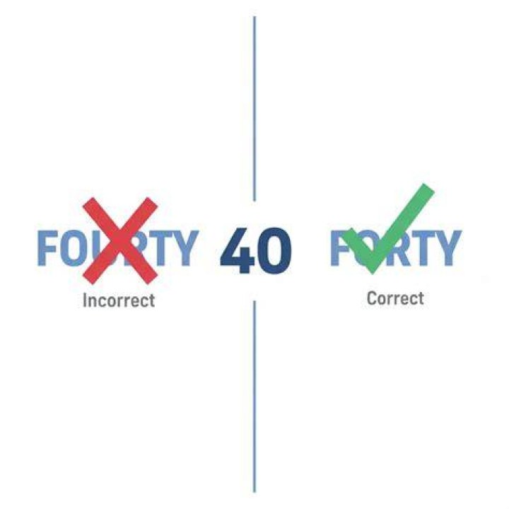 When did Fourty become forty?
