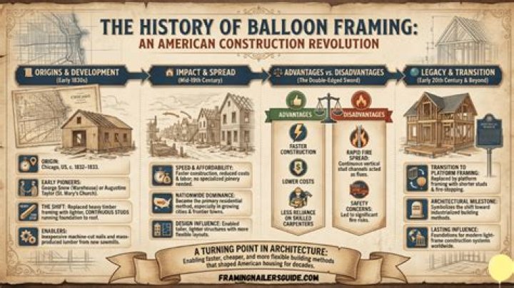When was balloon framing used?