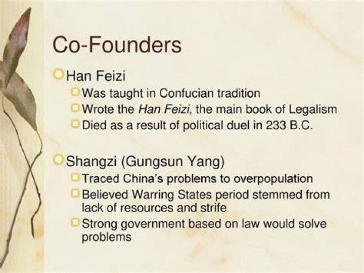 When was legalism founded?