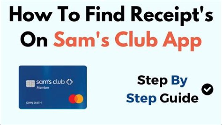 Where are my receipts on Sam’s Club app?