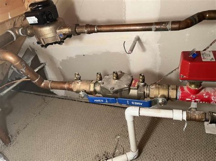 Where is a backflow valve installed?