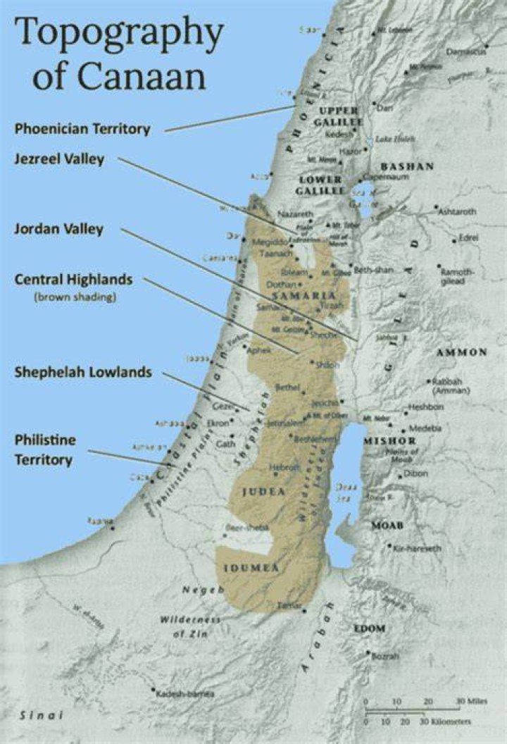 Where is Canaan today?