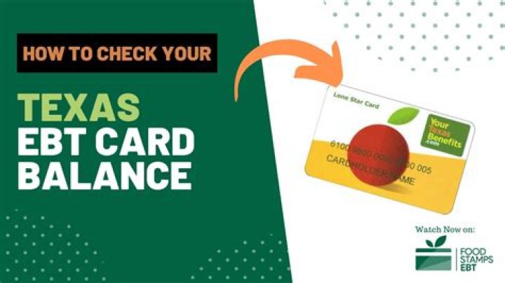 Where is EBT accepted Texas?