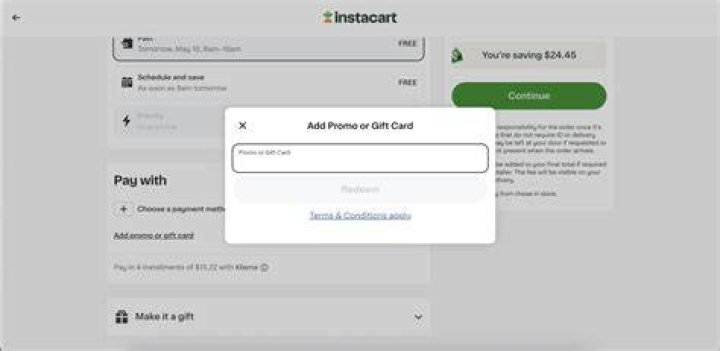 Where is my Instacart promo code?
