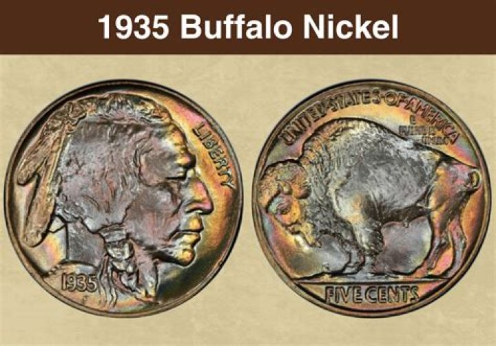 Where is the mint mark on a 1935 buffalo nickel?