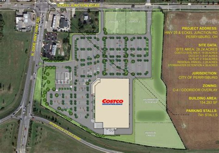 Where is the new Costco being built in Avon Indiana?