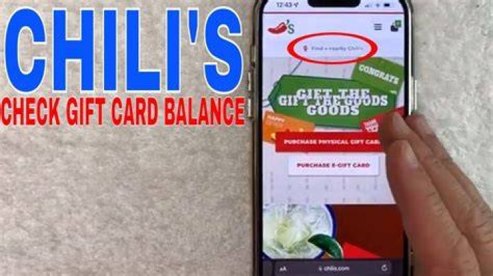 Where is the PIN number on a Chili’s gift card?