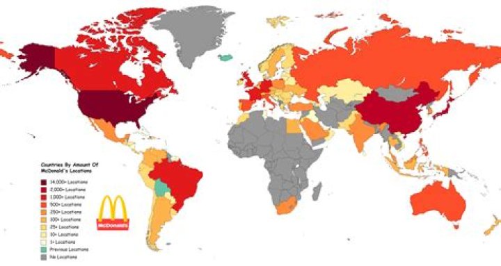 Which country has most McDonald’s?