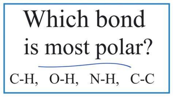 Which covalent bond is the most polar?