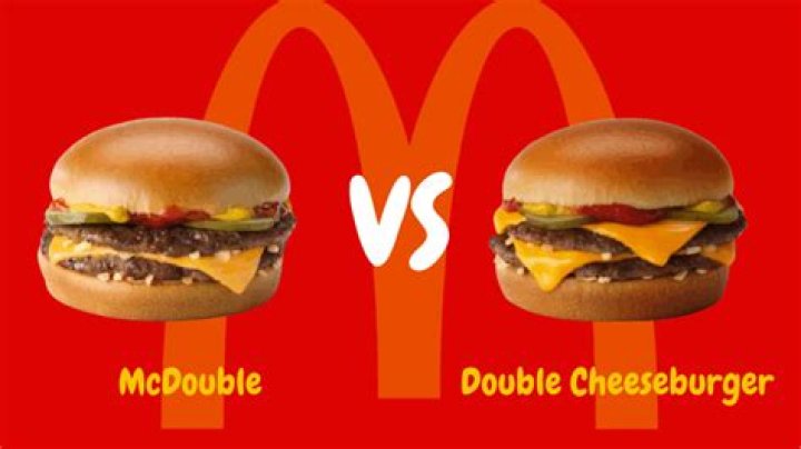 Which is bigger McDouble or double cheeseburger?