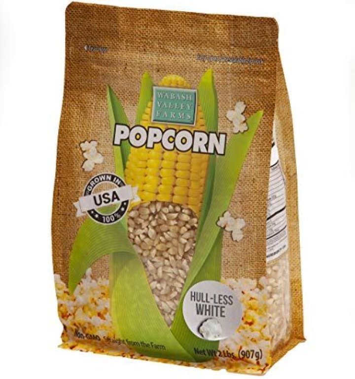 Which popcorn has less hulls?