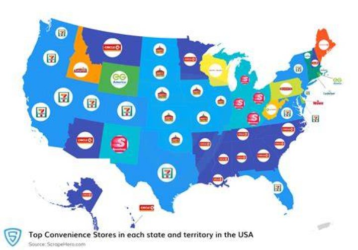 Which state has the largest convenience store?