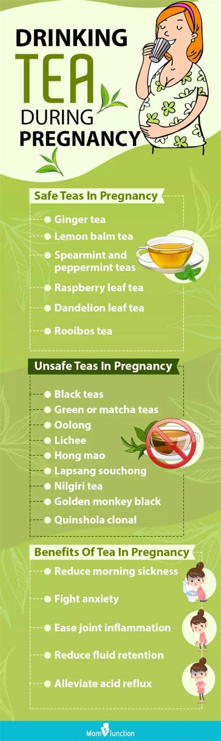 Which teas are safe during pregnancy?