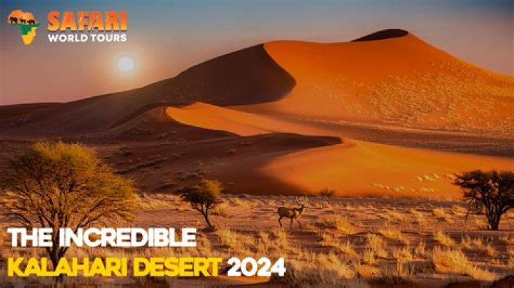 Which three countries house the Kalahari Desert?