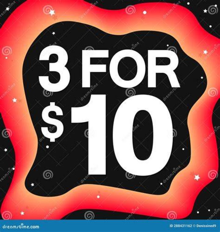 Who has the 3 for 10 deal?