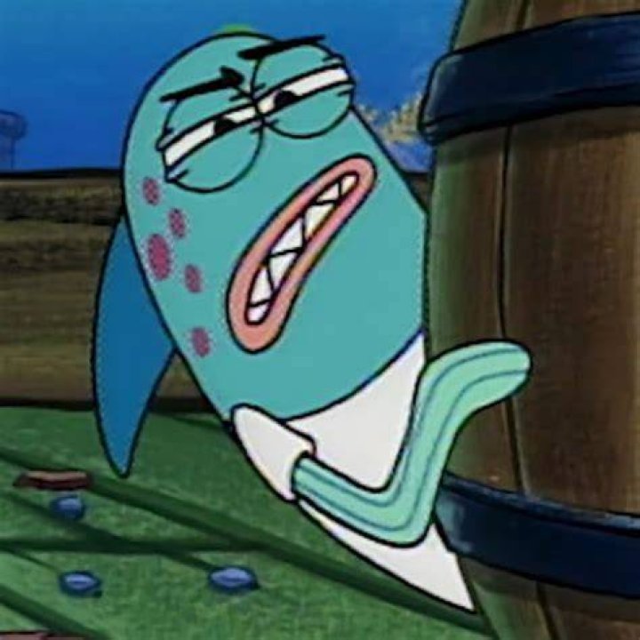 Who is the blue fish on SpongeBob?