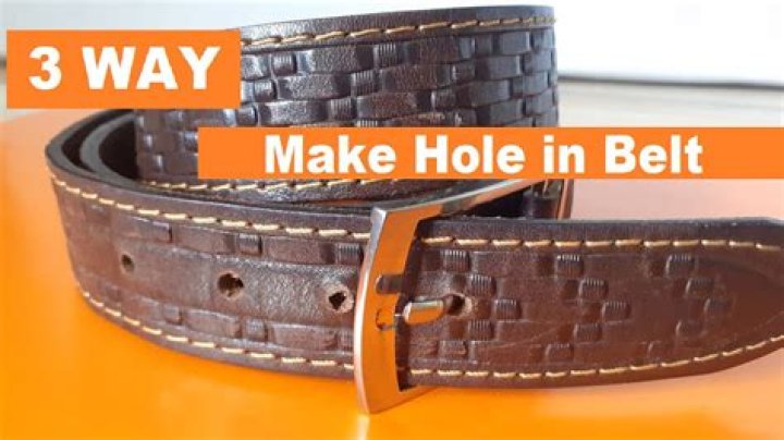 Who makes holes in belts?