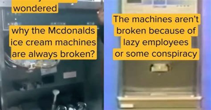 Why are mcdonalds ice cream machines always broken?