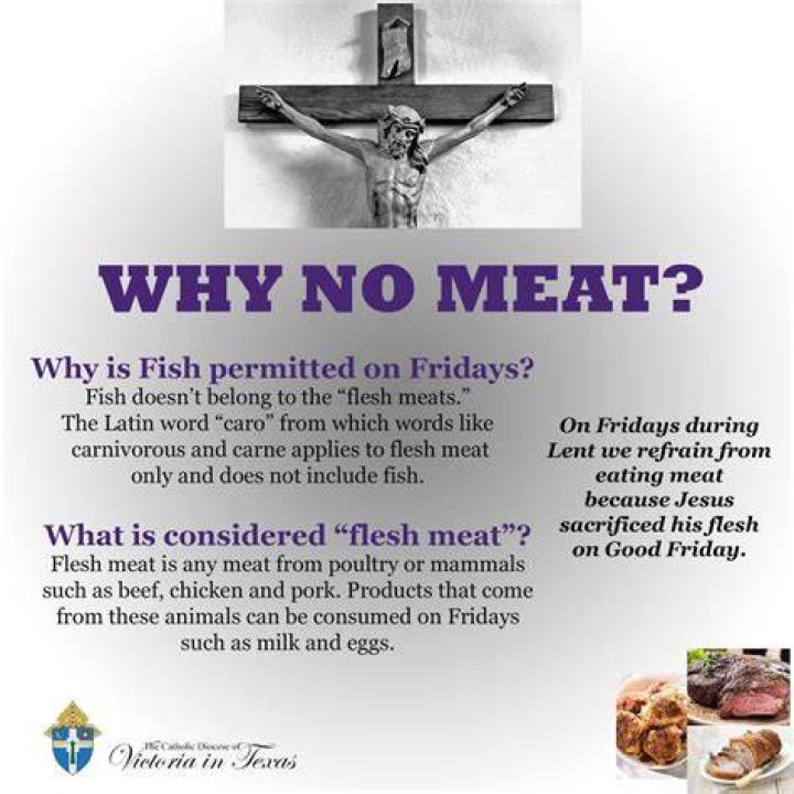 Why are we not allowed to eat meat on Fridays during Lent?