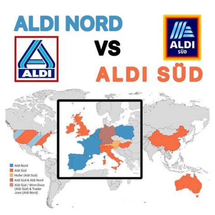Why did the Aldi brothers split?