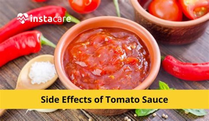 Why do I feel sick after eating tomato sauce?