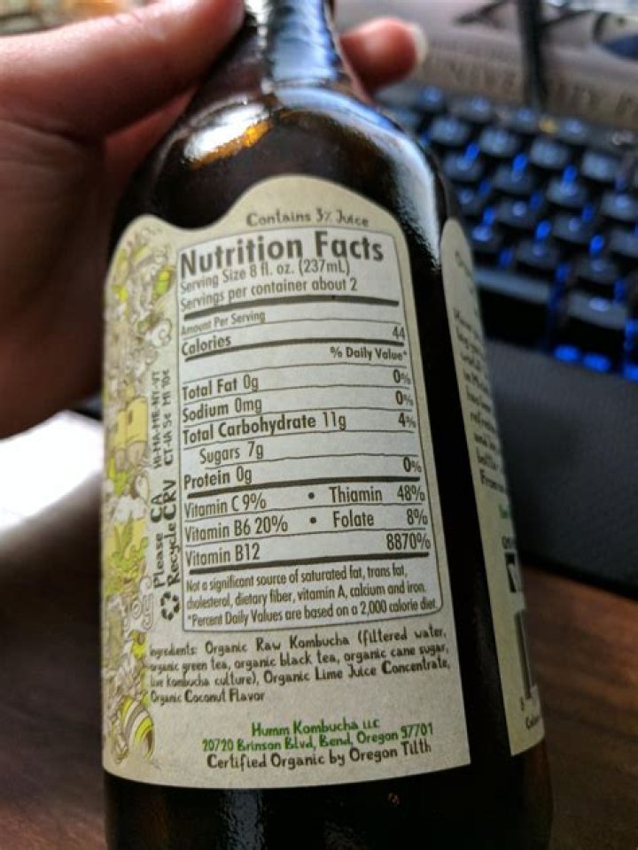 Why does Humm Kombucha have so much B12?