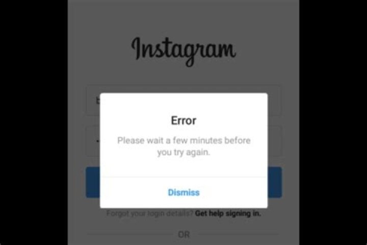 Why does Instagram say error when I try to sign up?