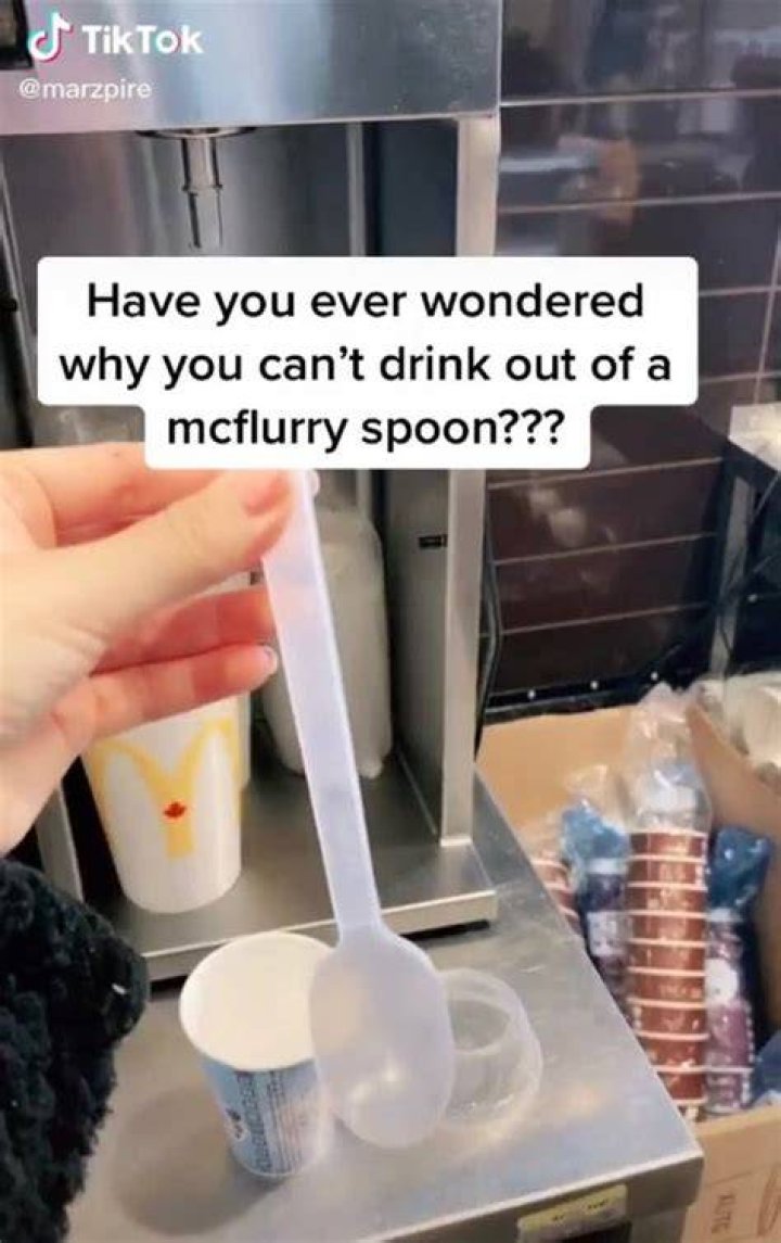Why is a McFlurry spoon?