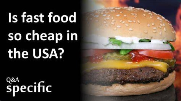 Why is fast food so cheap?