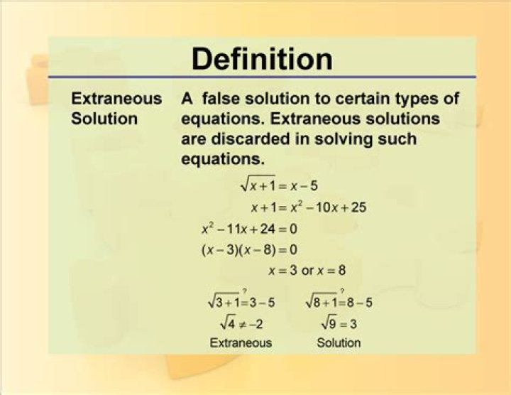 Why is it important to check for extraneous solutions?