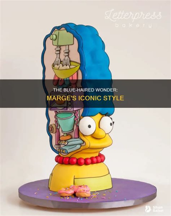 Why is Marge’s hair blue?