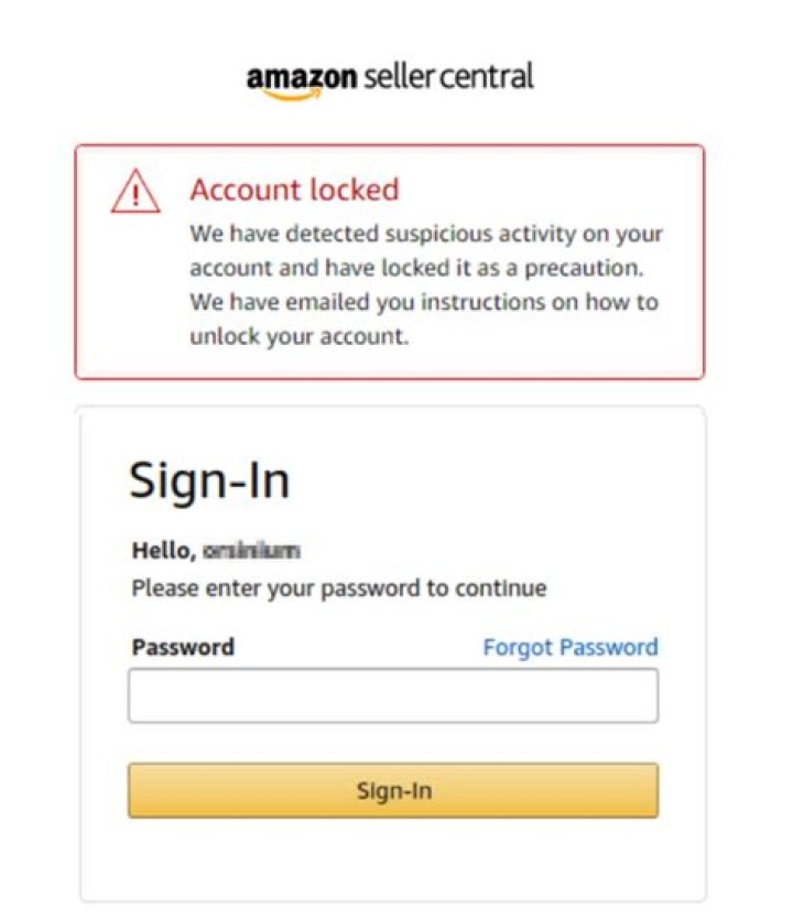 Why is my Amazon force account locked?