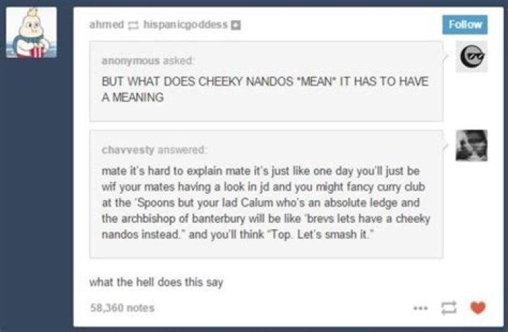 Why is Nandos Cheeky?
