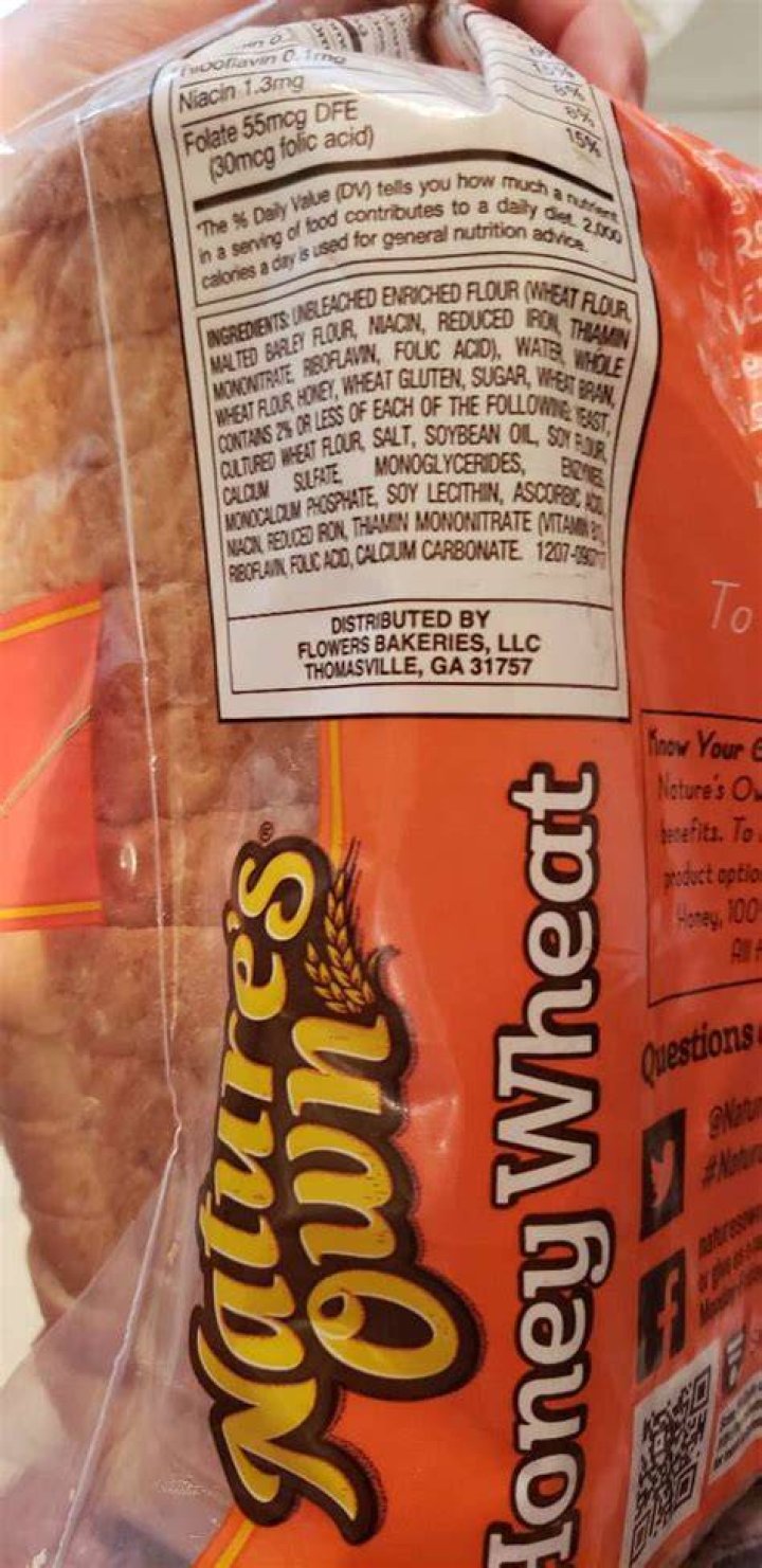Why is nature’s own honey wheat bread bad for you?