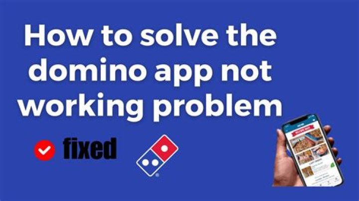 Why is the Dominos website not working?