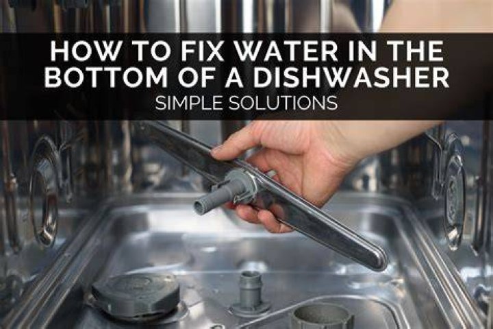Why is there water left in the bottom of my dishwasher?