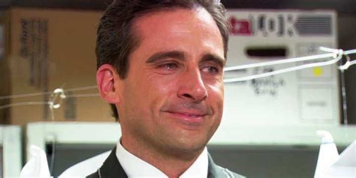 Why was Michael crying at the end of office Olympics?